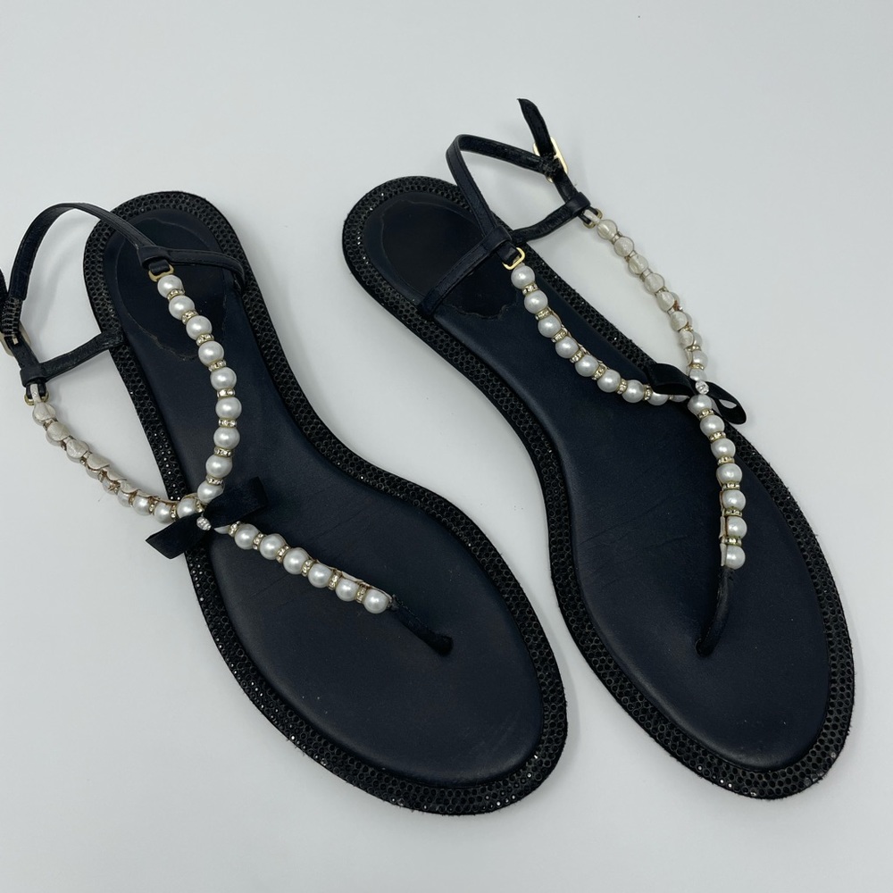 Classic Rene caovilla Peal Sandals